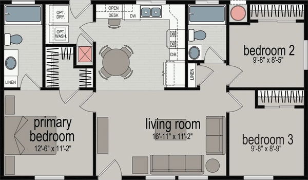 Tomales bay floor plan home features