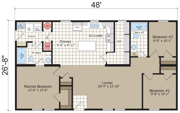 Hidden creek hc4483p floor plan home features