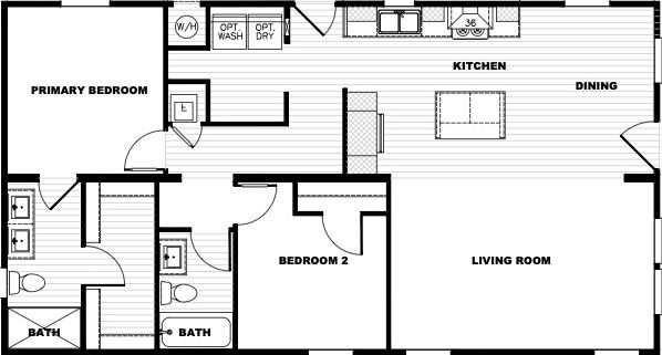 Rising sun floor plan home features