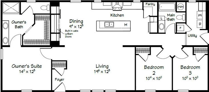 Evolution series coolidge model 2860 floor plan home features