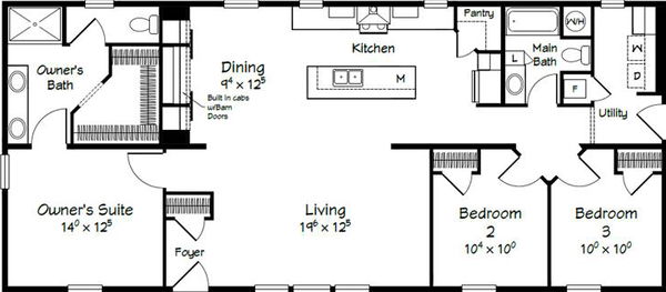 Evolution series coolidge model 2860 floor plan home features