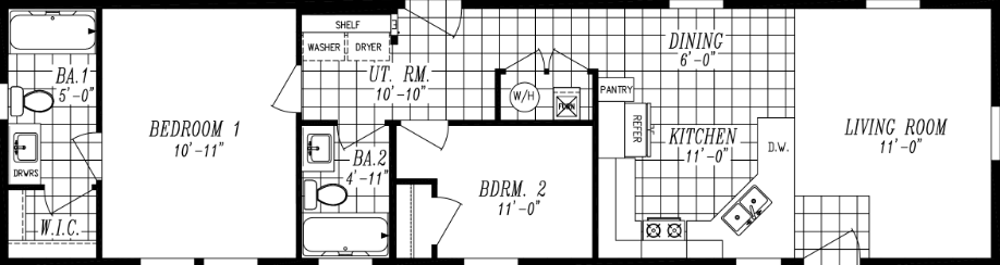 Columbia River Single Section 1007 Floor Plan