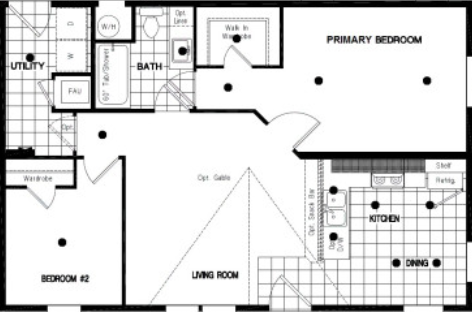 Drm361a floor plan home features