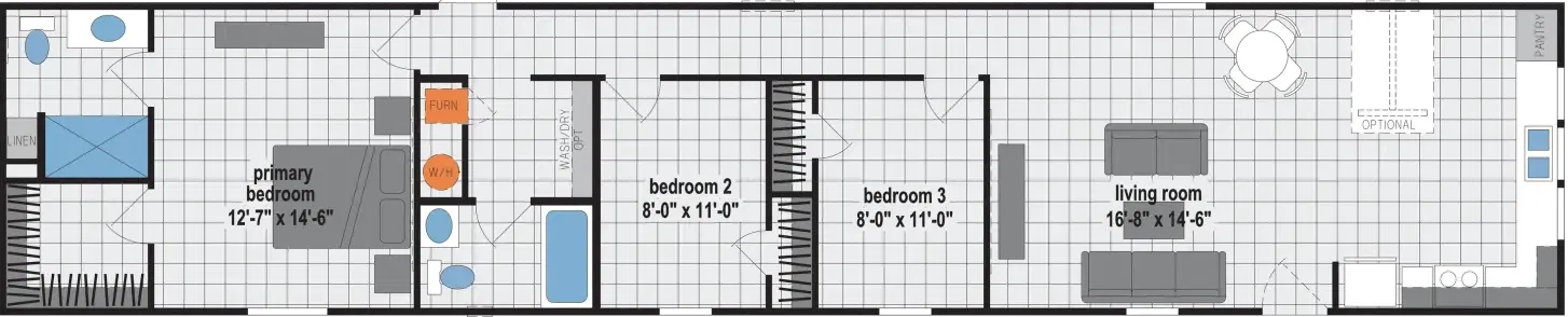 Prairie dune 8705 floor plan home features