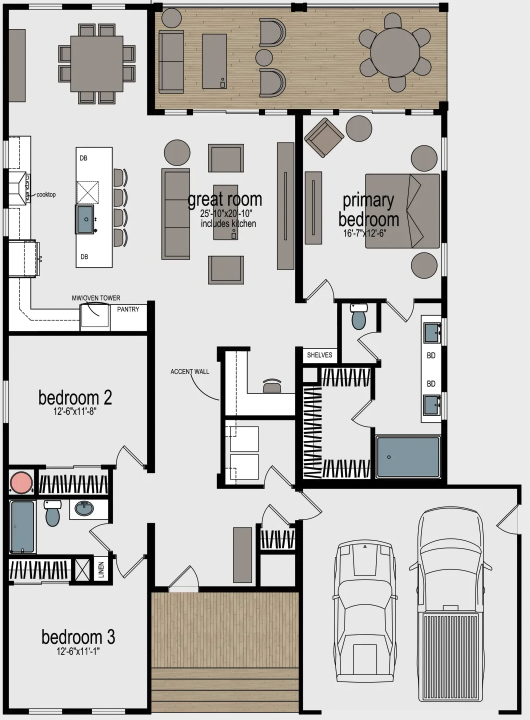 Mammoth park floor plan home features