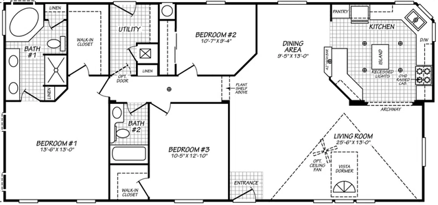 Vogue ii 28573l floor plan home features