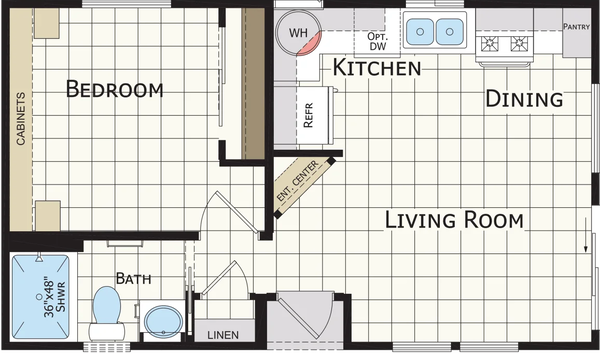 Desert vista 101 floor plan home features