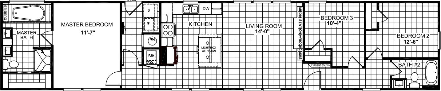 Horseshoe hill h76p floor plan home features