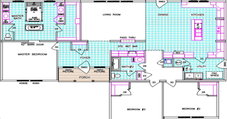 The vayda kate floor plan home features