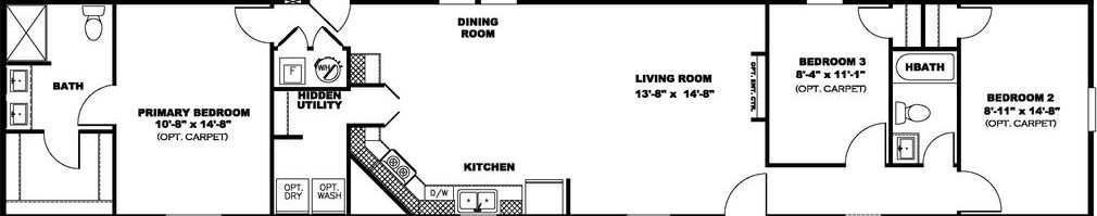 Blazer 76 p floor plan home features