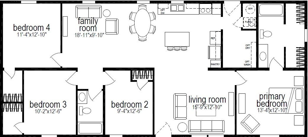 Millcreek floor plan home features