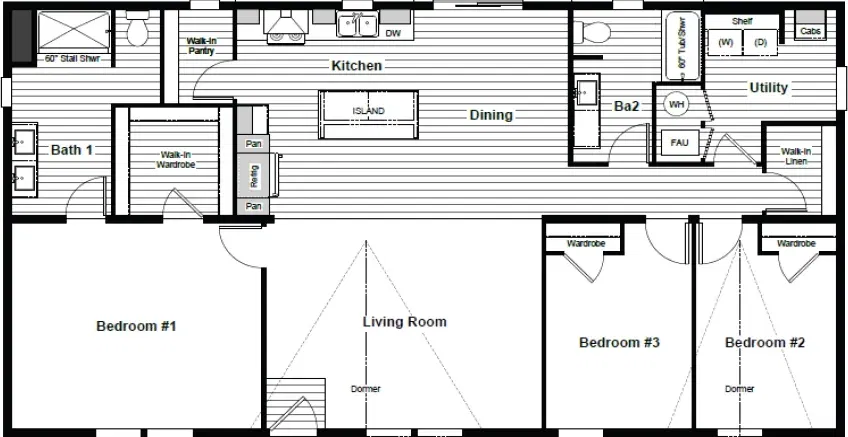 Acadia floor plan home features