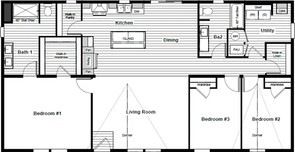 Acadia floor plan home features