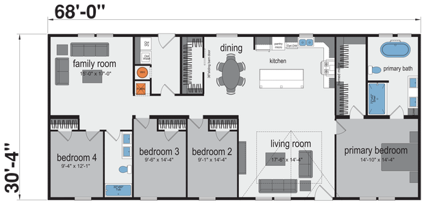 Rio floor plan home features