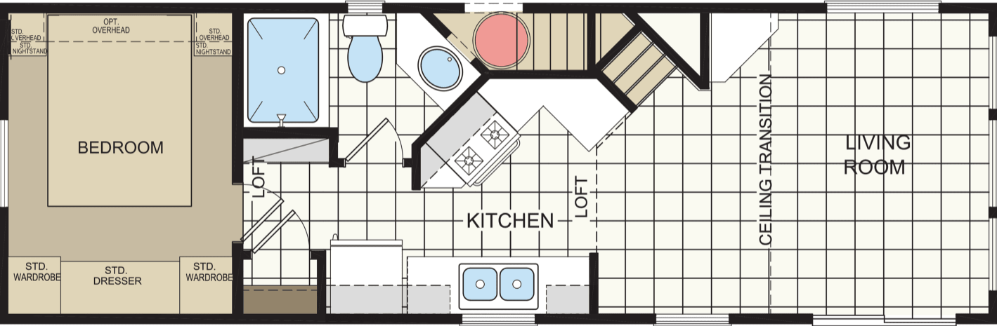 Athens park 509 floor plan home features