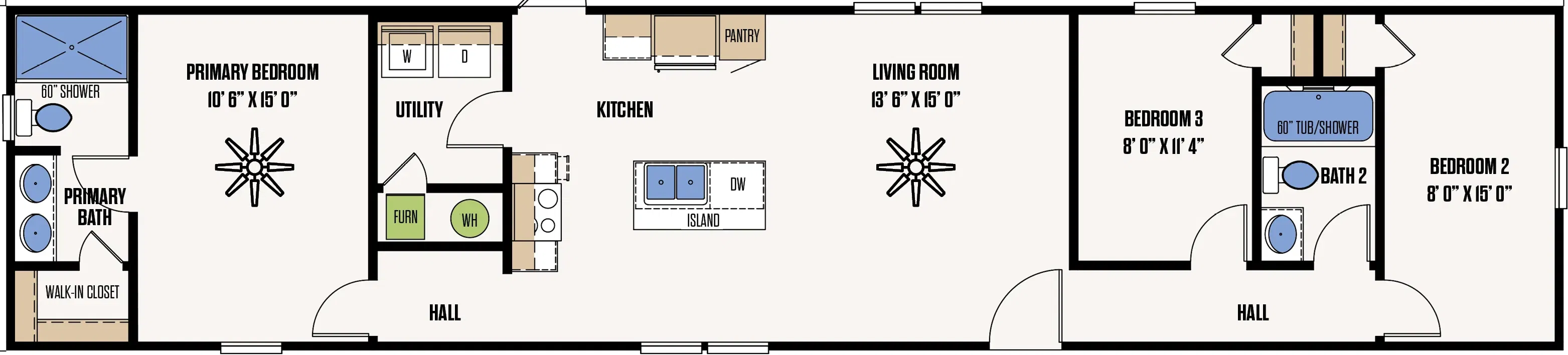 The katy floor plan home features