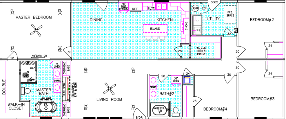The riverview floor plan home features
