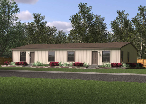 Duplex 28664a hero, elevation, and exterior home features