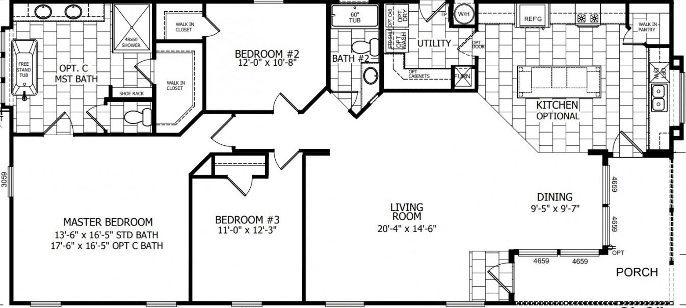 Skyland floor plan home features