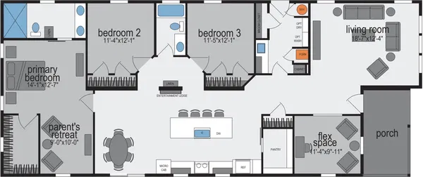 Genesis 9306 floor plan home features
