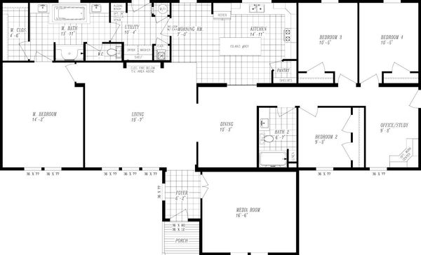 Marlette special 4574 floor plan home features