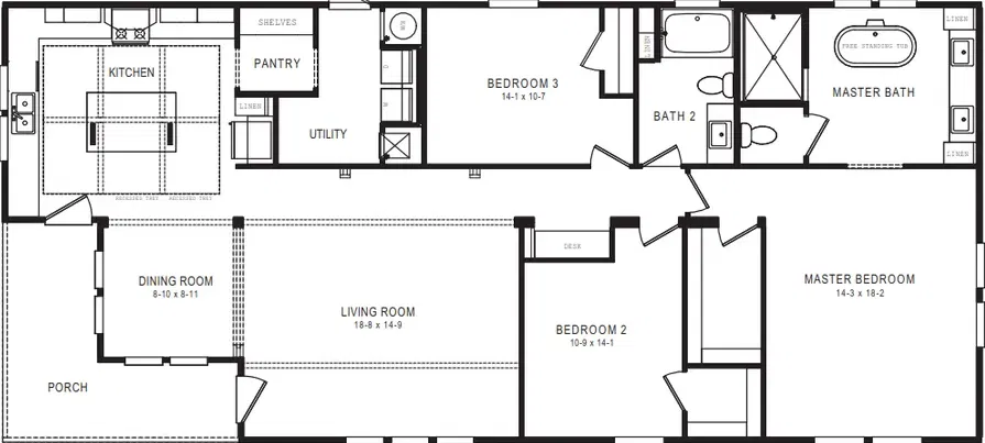 1434 carolina southern belle floor plan home features