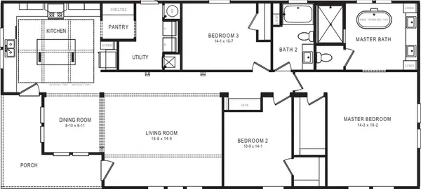 1434 carolina southern belle floor plan home features