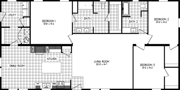 Bryce floor plan home features