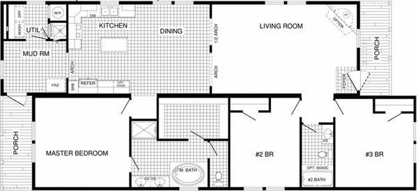 The brewton floor plan home features