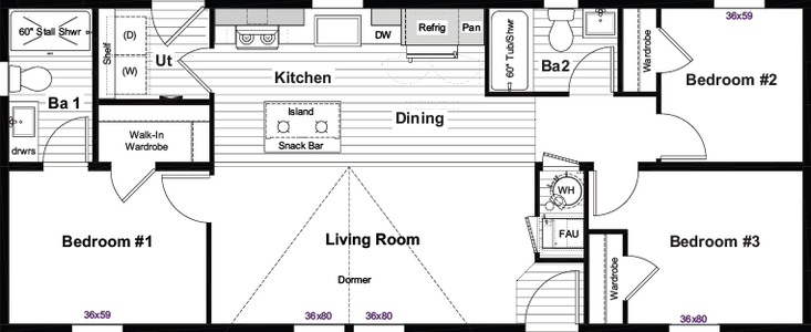 Wings floor plan home features