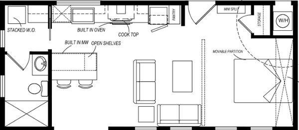 Urbaneer 510 adu floor plan home features