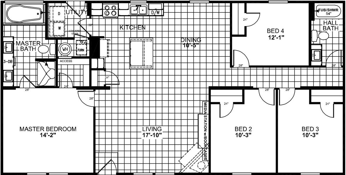 Magnificent seven 2322 floor plan home features