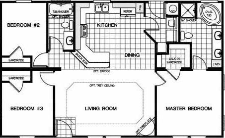 K2744a floor plan home features