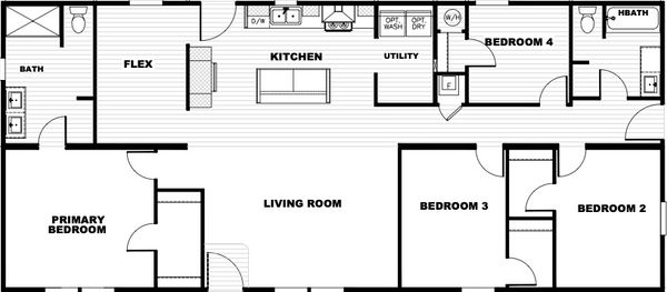 Lovely day floor plan home features