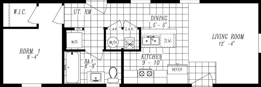 Columbia River Single Section 1002 Floor Plan