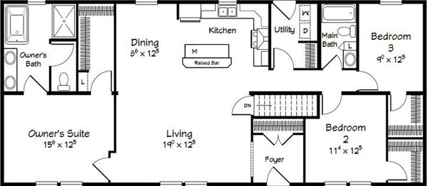 Evolution series harding model 2680b floor plan home features