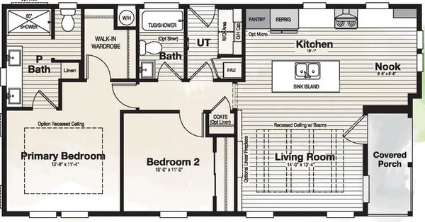 Coronado 2446b floor plan home features