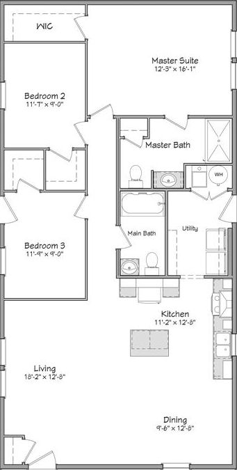 Independence series carroll 28' floor plan home features
