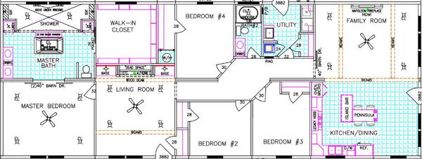 Cedar lake floor plan home features