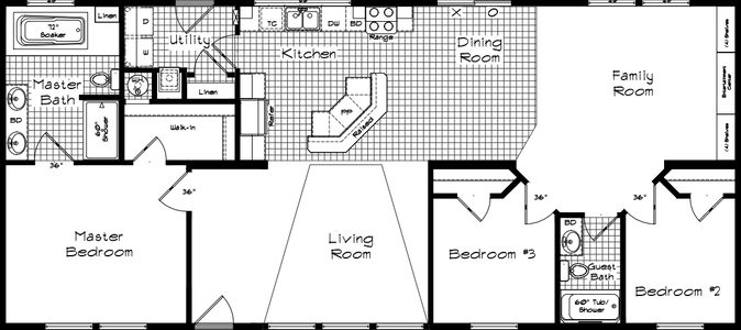 Pinehurst 2509 floor plan home features