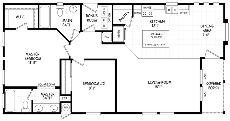 Sedona Ridge 24482A Floor Plan