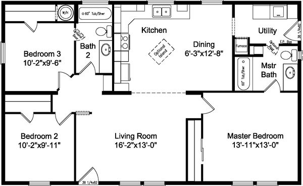 The bay view i 28443a floor plan home features