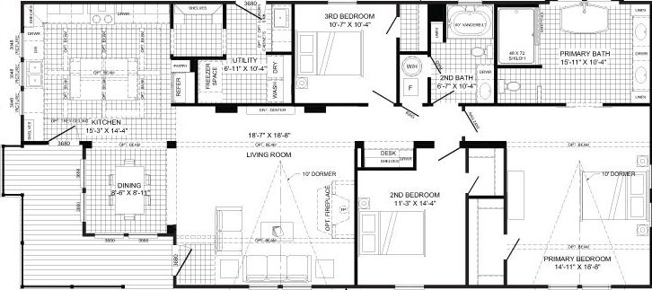 The lulamae floor plan home features