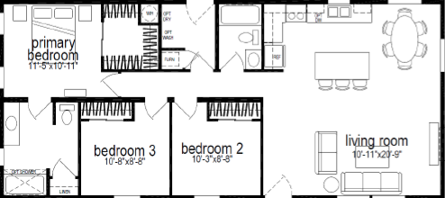 Ridgewood J829C Floor Plan