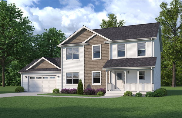 Ultra 2-story 6p2403-x ev hero, elevation, and exterior home features