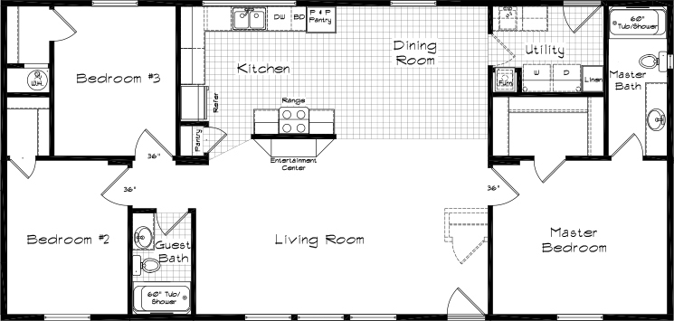 Pinehurst 2504-2 Floor Plan