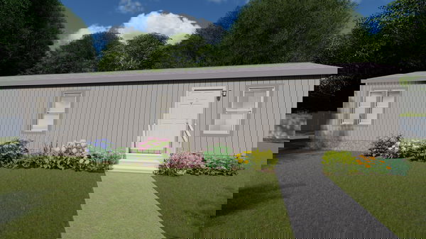 Columbia river single section 1003 hero, elevation, and exterior home features