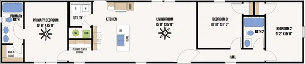 The longview floor plan home features