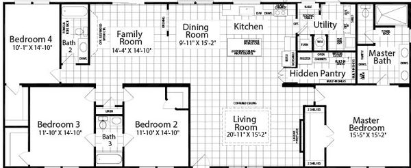 El rancho iv 32764a floor plan home features