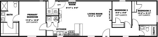 Blazer 66 b floor plan home features